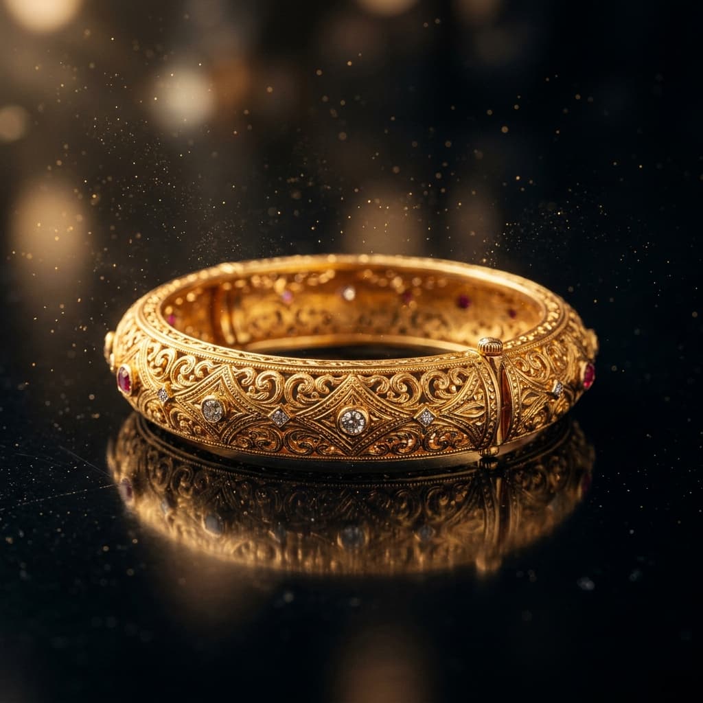 Solid 24K Bangle Set